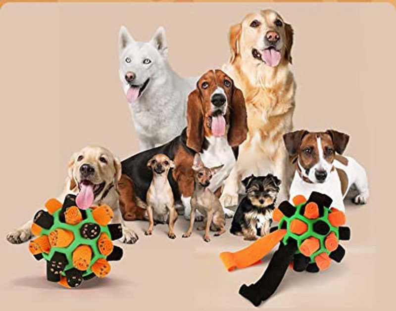 Lollanda Tier-Intelligenzspielzeug Schnüffelball für Hunde Spielzeug Filz-Schnüffelspielzeug - fehlinger-versand