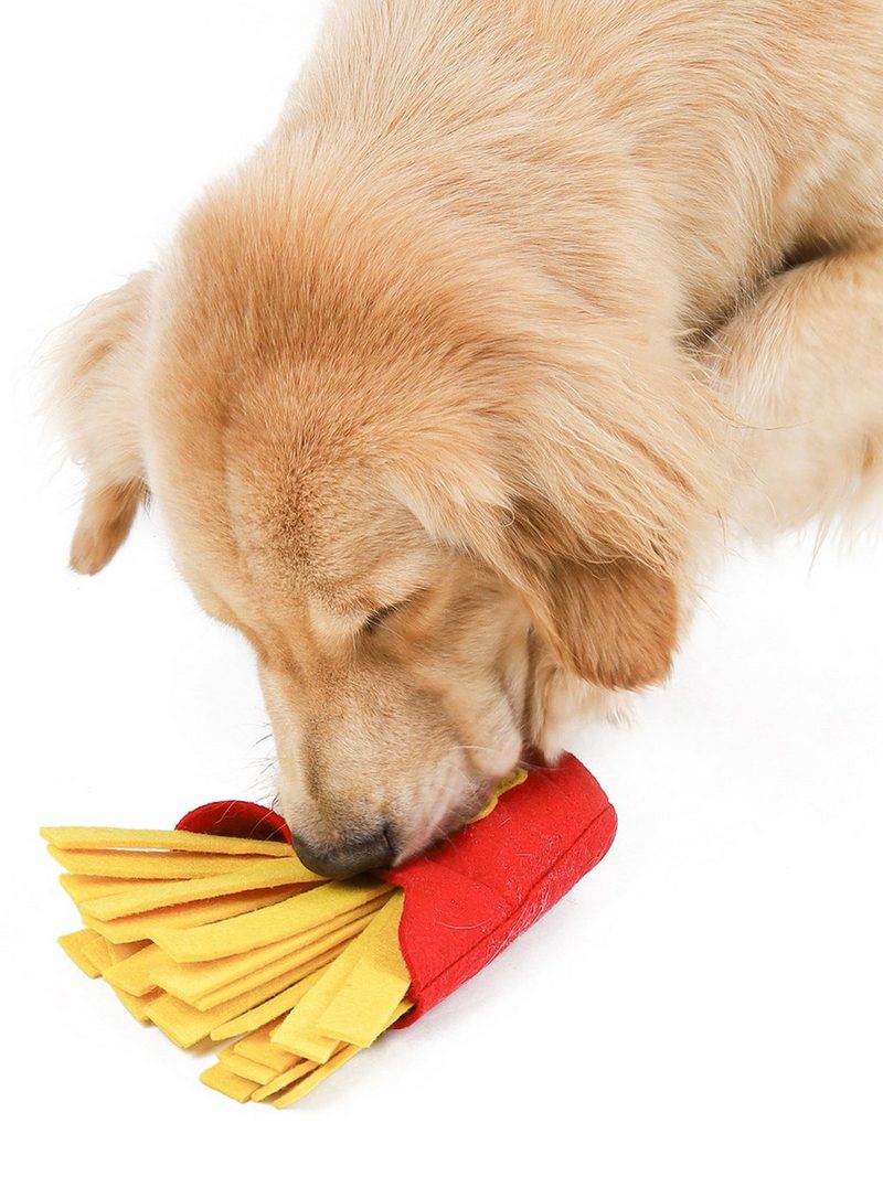 LAPA HOME Tier-Intelligenzspielzeug Hundematte Haustier-Schnüffelunterlage Spielzeug für Hunde mit Quietschend Intelligenzspielzeug Fritten - fehlinger-versand