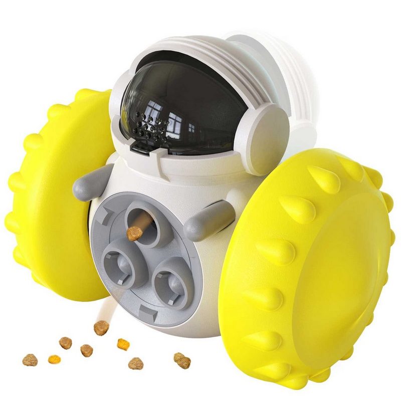 Rosnek Snackball Interaktives Tumbler Spielzeug Fütterung für Hunde Katzen Haustiere Slow Feeder Leckerli Ball - fehlinger-versand