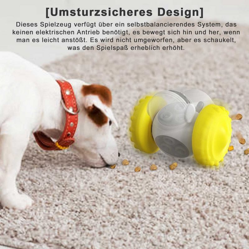 Rosnek Snackball Interaktives Tumbler Spielzeug Fütterung für Hunde Katzen Haustiere Slow Feeder Leckerli Ball - fehlinger-versand