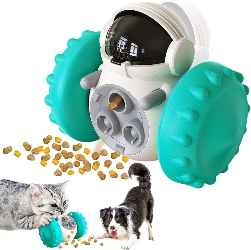 XDeer Tier-Intelligenzspielzeug Haustiere Leckerlispielzeug Interaktives Hundespielzeug Automatischer Langlebiger Puzzle Spielzeug Intelligenz Slow-Feeder das IQ und die Verdauung von Haustieren zu verbessernHundespielzeug in Roboterform Packung Entw - fehlinger-versand