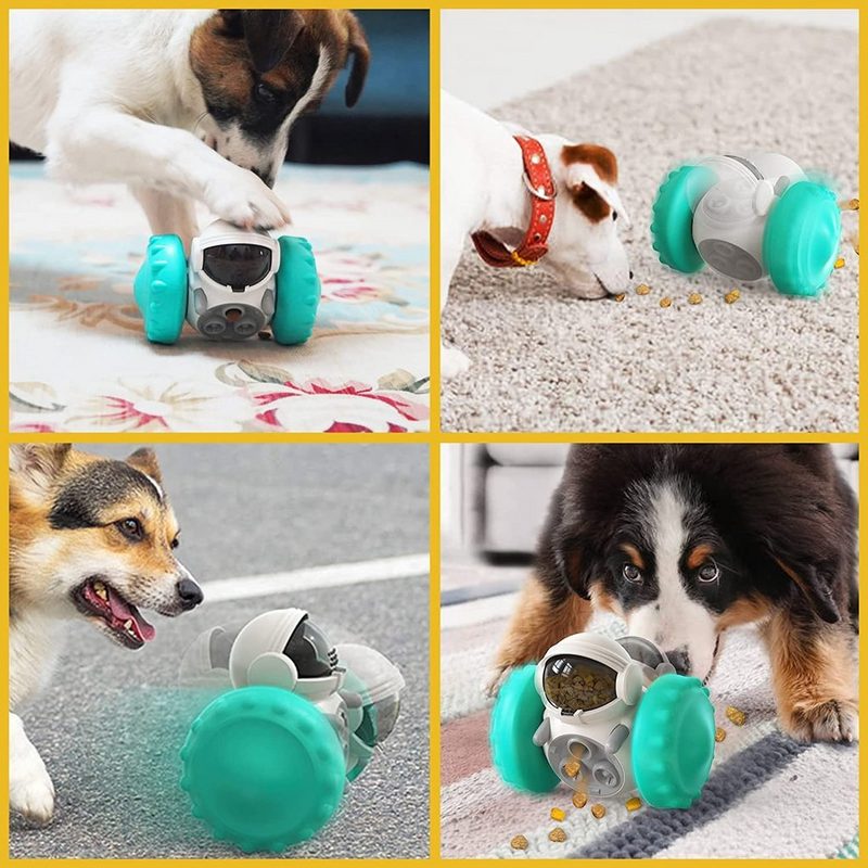 XDeer Tier-Intelligenzspielzeug Haustiere Leckerlispielzeug Interaktives Hundespielzeug Automatischer Langlebiger Puzzle Spielzeug Intelligenz Slow-Feeder das IQ und die Verdauung von Haustieren zu verbessernHundespielzeug in Roboterform Packung Entw - fehlinger-versand