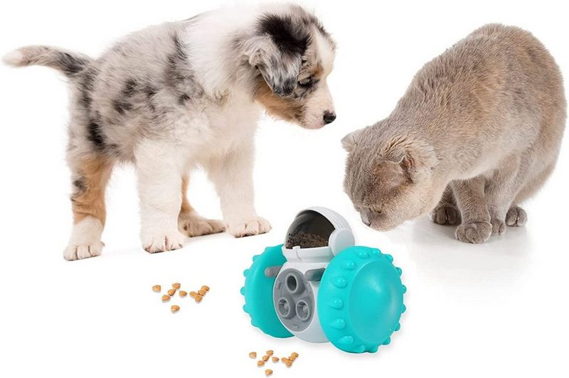 XDeer Tier-Intelligenzspielzeug Haustiere Leckerlispielzeug Interaktives Hundespielzeug Automatischer Langlebiger Puzzle Spielzeug Intelligenz Slow-Feeder das IQ und die Verdauung von Haustieren zu verbessernHundespielzeug in Roboterform Packung Entw - fehlinger-versand